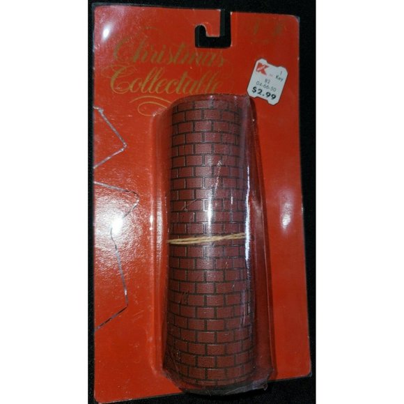 COBBLESTONE RED BRICK ROAD STREET Holiday Village Trim A Home accessory 17" long - Picture 3 of 4